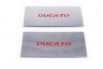 Fiat Ducato 2006-2025 Einstiegsleisten innen Rot (2 Stk, Edelstahl) Foto 2