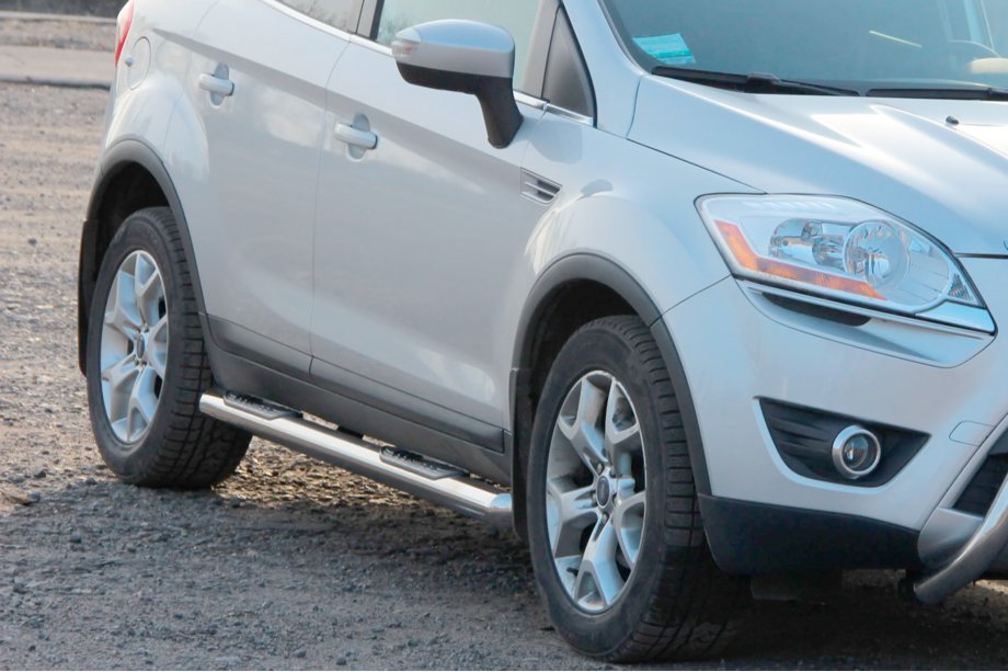 Ford Kuga 2008-2013 Seitliche Rohre gerade (2 Stk., Edelstahl) Foto 2