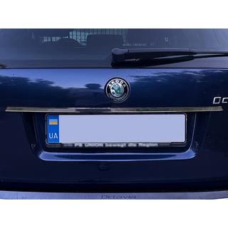 Chromleiste über dem Kennzeichen Carmos (Edelstahl) Skoda Octavia II A5 2010-2013 Foto 1