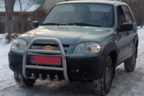 Chevrolet Niva 1998-2020 Frontbügel QT007 (Edelstahl) Foto 3