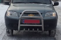 Chevrolet Niva 1998-2020 Frontbügel QT007 (Edelstahl) Foto 2