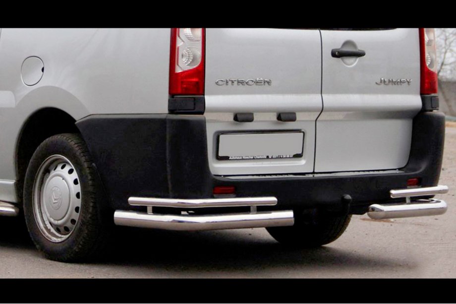 Citroen Jumpy 2007–2017 Hintere Eckschutz Double (2 Stk., Edelstahl) Image