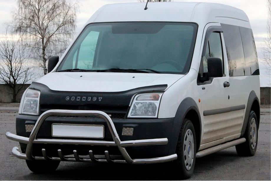 Ford Connect 2002–2006 Frontbügel mit Doppelstreben WT004-Plus (Edelstahl) Image