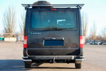 Ford Transit 2000–2014 Hintere Eckschutzrohre AK003-Double (Edelstahl) Foto 2