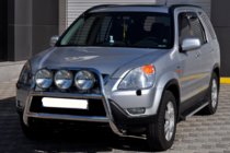 Honda CRV 2001-2006 Frontbügel WT018 (Edelstahl) Foto 3