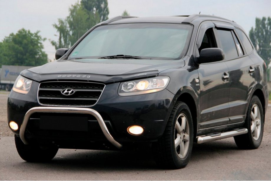 Hyundai Santa Fe 2 2006-2012 Frontbügel WT007 (Edelstahl) Image