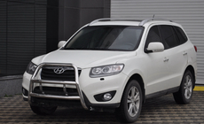 Hyundai Santa Fe 2 2006-2012 Frontbügel WT018 (Edelstahl) Foto 1