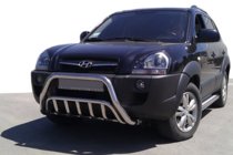 Hyundai Tucson JM 2004- Frontbügel WT002 (Edelstahl) Foto 1