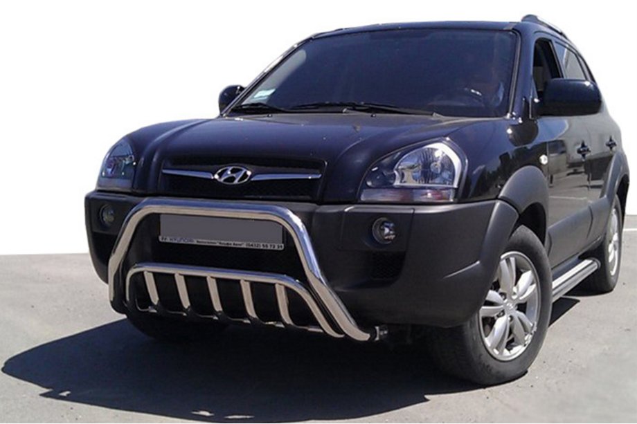 Hyundai Tucson JM 2004- Frontbügel WT002 (Edelstahl) Image