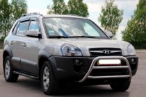 Hyundai Tucson JM 2004- Frontbügel WT022 (Edelstahl) Foto 3