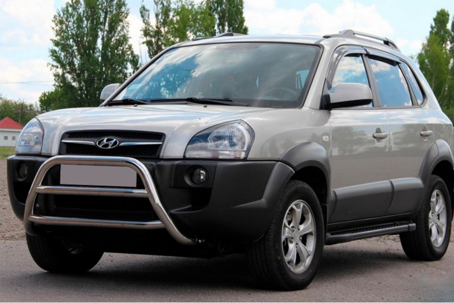Hyundai Tucson JM 2004- Frontbügel WT022 (Edelstahl) Image