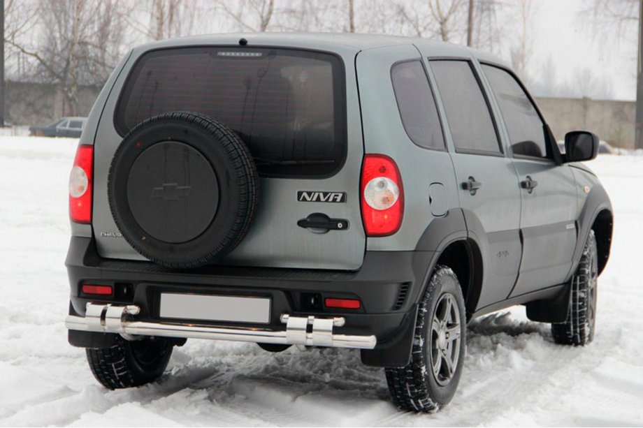 Chevrolet Niva 1998-2020 Heckbügel AK015 (Edelstahl) Image