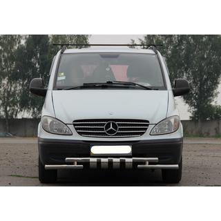 Frontschutzbügel Shark ST015 (Edelstahl) Mercedes Vito W639 2004-2014 Foto 1