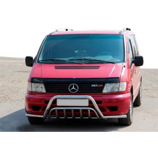 Frontbügel mit Hörnern WT002 Plus (Edelstahl) Mercedes Vito W638 1996-2003 Foto 3