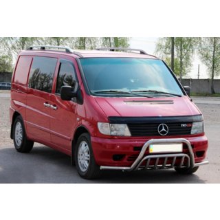 Frontbügel mit Hörnern WT002 Plus (Edelstahl) Mercedes Vito W638 1996-2003 Foto 1