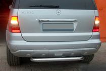 Mercedes ML W163 1997-2005 Heckbügel AK006 (Edelstahl) Foto 1