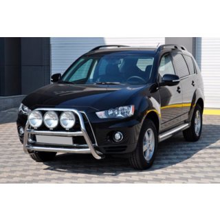 Frontschutzbügel WT018 (2010-2012, Edelstahl) Mitsubishi Outlander 2006-2012 Foto 3