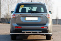Mitsubishi Outlander 2012-2021 Heckbügel AK004 Edelstahl Foto 2