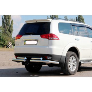 Heckschutz AK003-Special (2 Stk., Edelstahl) Mitsubishi Pajero Sport 2008-2015 Foto 1