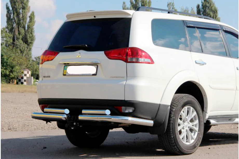 Mitsubishi Pajero Sport 2008-2015 Heckschutz AK003-Special (2 Stk., Edelstahl) Image