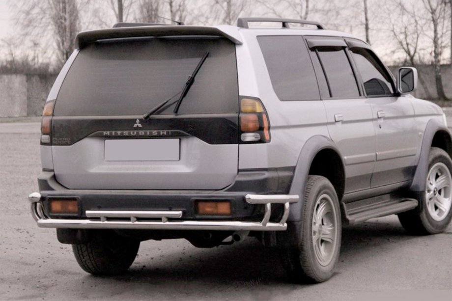 Mitsubishi Pajero Sport 1996-2007 Heckschutz AK005-2 (Edelstahl) Image