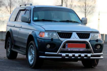 Mitsubishi Pajero Sport 1996-2007 Frontschutzbügel ST015↗WT (Edelstahl) Foto 3