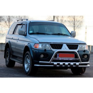Frontschutzbügel ST015↗WT (Edelstahl) Mitsubishi Pajero Sport 1996-2007 Foto 3