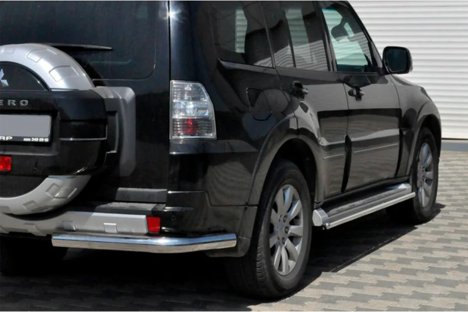 Mitsubishi Pajero Wagon IV 2006-2021 Heckbügel AK003 (Edelstahl) Image