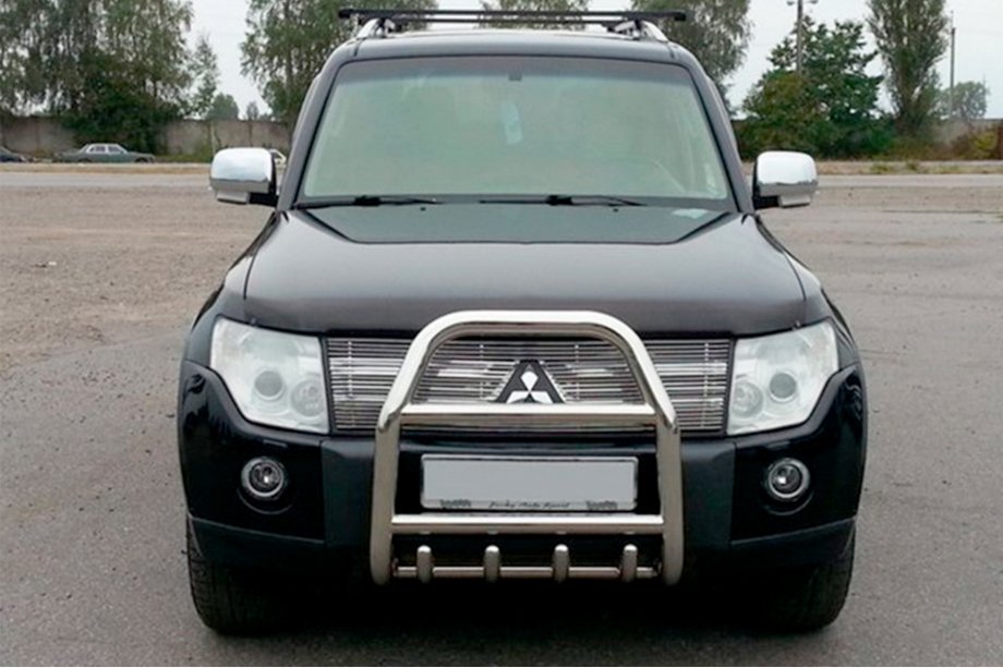Mitsubishi Pajero Wagon IV 2006-2021 Frontbügel QT007 (Edelstahl) Image