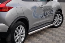 Nissan Juke 2010-2019 Seitliche Rohre Ø60 (2 Stk., Edelstahl) Foto 2