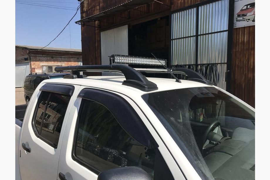 Nissan Navara 2006-2015 Dachreling mit Querträgern (2 Stk., Schwarz) Foto 3