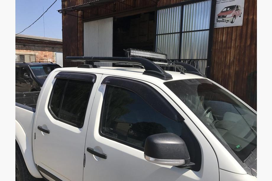Nissan Navara 2006-2015 Dachreling mit Querträgern (2 Stk., Schwarz) Foto 5