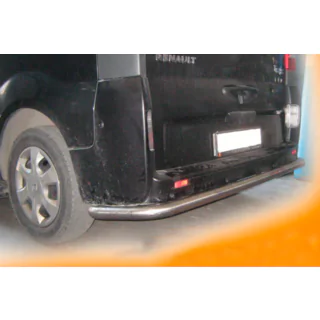 Heckschutz mit Ecken (Edelstahl) Renault Trafic 2001–2015 Foto 2