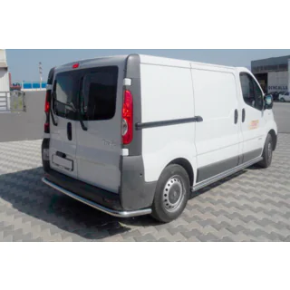Heckschutz mit Ecken (Edelstahl) Renault Trafic 2001–2015 Foto 1
