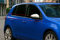 Volkswagen Golf 6 2008-2014 Fensterleisten Chrom (4 Stk, Edelstahl) OmsaLine - Italienischer Edelstahl Foto 2