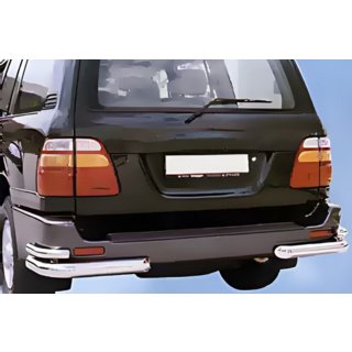 Hintere Eckschutzrohre AK003-Double (2 Stk., Edelstahl) Toyota Land Cruiser 100 1998-2007 Foto 4