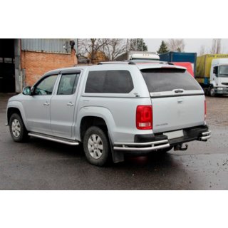 Hintere Eckschutzrohre AK003-Double (2 Stk., Edelstahl) Volkswagen Amarok 2010-2022 Foto 1