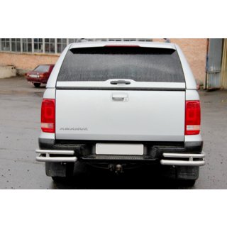 Hintere Eckschutzrohre AK003-Double (2 Stk., Edelstahl) Volkswagen Amarok 2010-2022 Foto 4
