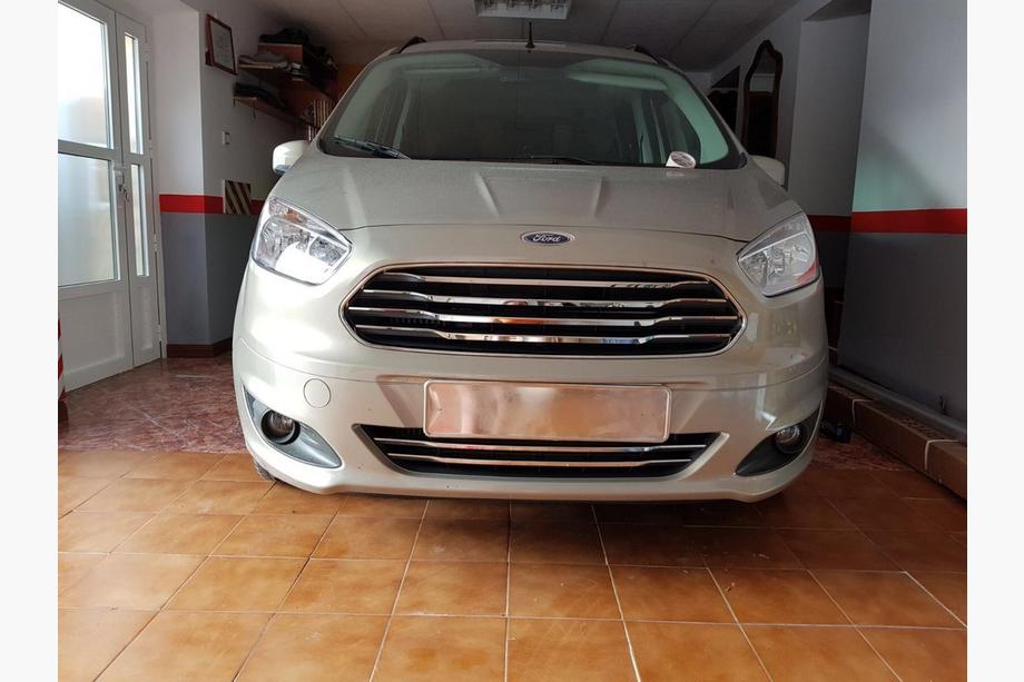 Ford Courier 2014-2023 Kühlergrill Blenden OmsaLine (2014-2018, 4 Stk, Edelstahl) Image