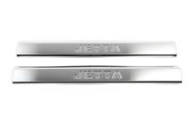 Volkswagen Jetta 2006-2011 Edelstahl Einstiegsleisten Innenbereich 4 Stk, (ohne Schriftzug), Carmos - Türkischer Stahl Foto 3