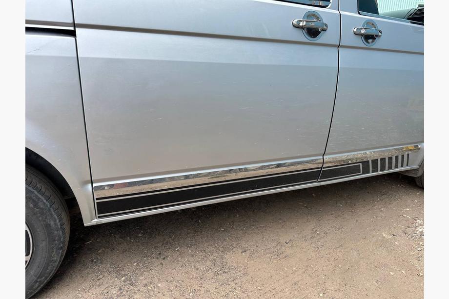 Volkswagen T5 Transporter 2003-2010 Edelstahl Unterlagen für Türgriffe Carmos - Türkischer Stahl, 4 Stk Foto 7