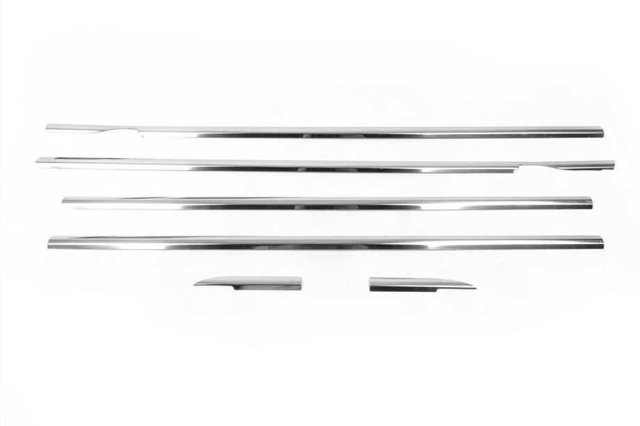 Volkswagen Tiguan 2007-2016 Fensterrahmen Abdeckung (6 Stk, Edelstahl) Foto 3