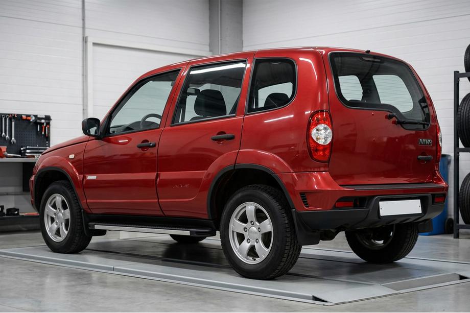 Chevrolet Niva 1998-2020 Seitenschweller Maya V1 (2 Stk., Aluminium) Image