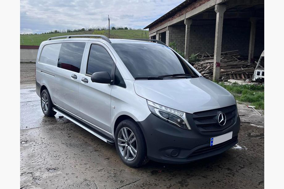 Mercedes Vito/V-class W447 2014- Seitenschweller Maya V1 (2 Stk., Aluminium) Kurz und Mittel Image