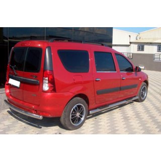Seitliche Rohre (2 Stk., Edelstahl) Dacia Logan MCV 2004-2014 Foto 4