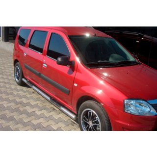 Seitliche Rohre (2 Stk., Edelstahl) Dacia Logan MCV 2004-2014 Foto 2