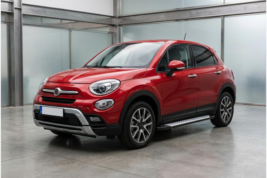 Fiat 500X 2014-2024 Trittbretter Allmond Grey (2 Stk., Aluminium) Image