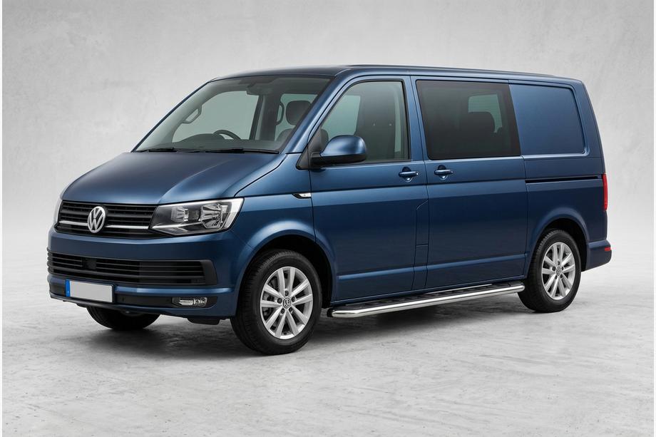 Volkswagen T6 2015-2024 Trittbretter Maydos V1 (2 Stk., Edelstahl) Nur für kurzen Radstand Foto 1