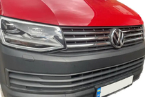 Volkswagen T6 2015-2024 Chrom Kühlergrill Blenden 2015-2019 (4 Stk, Edelstahl) OmsaLine - Italienischer Edelstahl Foto 1