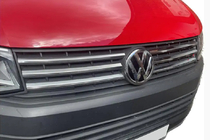 Volkswagen T6 2015-2024 Chrom Kühlergrill Blenden 2015-2019 (4 Stk, Edelstahl) OmsaLine - Italienischer Edelstahl Foto 3